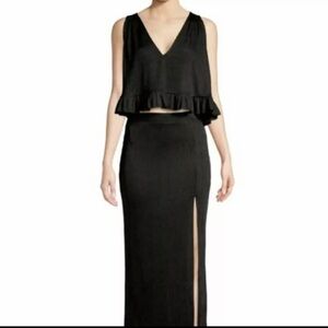 Free People Black Maxi Set